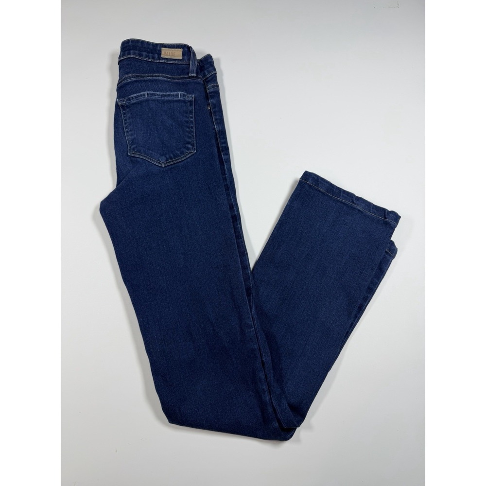 Paige Manhattan High Rise Bootcut Jeans Dark Wash Size 25 Blue Denim